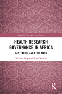 Imagen de portada: Health Research Governance in Africa 1st edition 9780367481896
