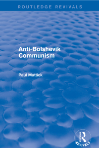 Cover image: Anti-Bolshevik Communism 1st edition 9781138896413