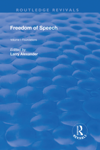 Imagen de portada: Freedom of Speech 1st edition 9781138742796