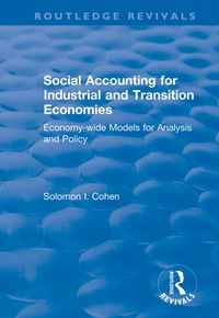 Cover image: Social Accounting for Industrial and Transition Economies 1st edition 9781138742666
