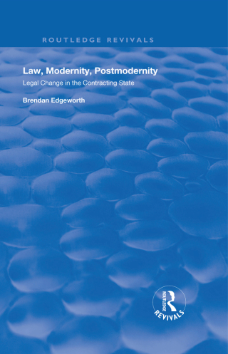 Cover image: Law, Modernity, Postmodernity 1st edition 9781138741973