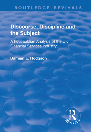 Omslagafbeelding: Discourse, Discipline and the Subject 1st edition 9781138741553
