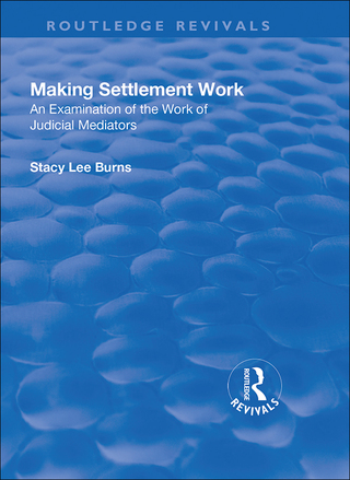 Imagen de portada: Making Settlement Work 1st edition 9781138741324