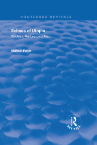 Cover image: Echoes of Utopia 1st edition 9781138741119