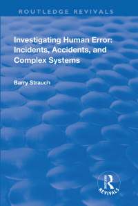 Omslagafbeelding: Investigating Human Error 1st edition 9781138741003