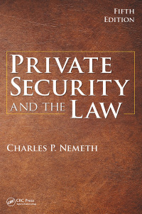 Imagen de portada: Private Security and the Law 5th edition 9781138738751
