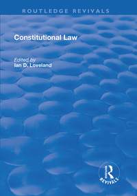 Titelbild: Constitutional Law 1st edition 9781138738775