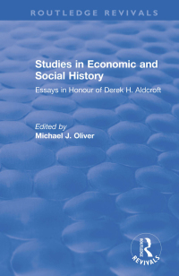 Imagen de portada: Studies in Economic and Social History 1st edition 9781138746688