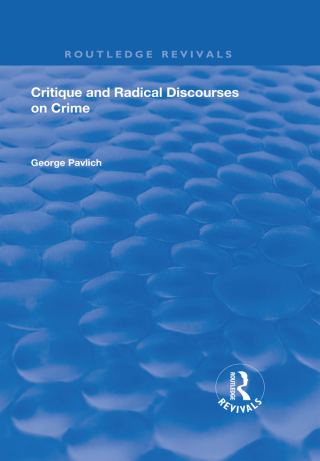 Imagen de portada: Critique and Radical Discourses on Crime 1st edition 9781138736092