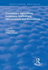 Cover image: Tomorrow's Agriculture 1st edition 9781138735606