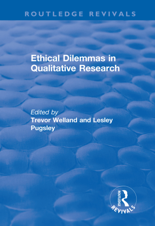 Imagen de portada: Ethical Dilemmas in Qualitative Research 1st edition 9781138734289