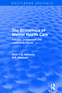 Titelbild: The Economics of Mental Health Care 1st edition 9781138734876