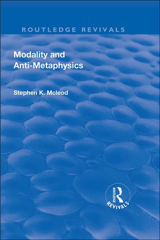 Titelbild: Modality and Anti-Metaphysics 1st edition 9781138733923