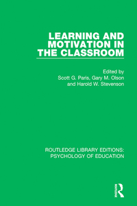 Imagen de portada: Learning and Motivation in the Classroom 1st edition 9781138732278