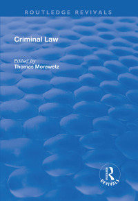 Cover image: Criminal Law 1st edition 9781138730311