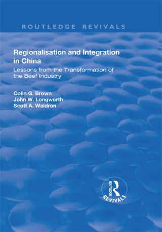 Cover image: Regionalisation and Integration in China 1st edition 9781138729889