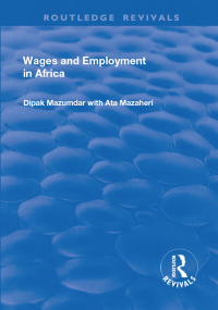 Imagen de portada: Wages and Employment in Africa 1st edition 9781138728097