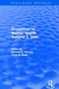 Imagen de portada: Promotion of Mental Health 1st edition 9781138727069