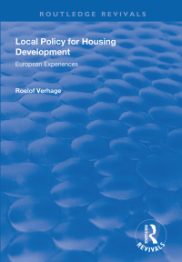 Titelbild: Local Policy for Housing Development 1st edition 9781138726345