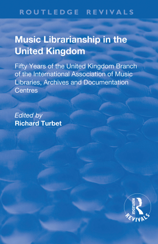 Imagen de portada: Music Librarianship in the UK: 1st edition 9781138726437