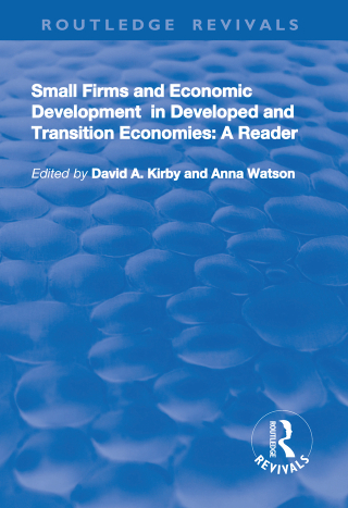 Imagen de portada: Small Firms and Economic Development in Developed and Transition Economies 1st edition 9781138724433