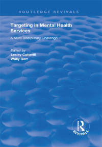 Cover image: Targeting in Mental Health Services 1st edition 9781138724112