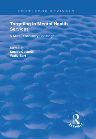 Imagen de portada: Targeting in Mental Health Services 1st edition 9781138724112