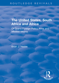 Omslagafbeelding: The United States, South Africa and Africa 1st edition 9781138723917
