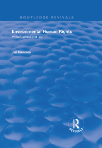 Imagen de portada: Environmental Human Rights 1st edition 9781138722408