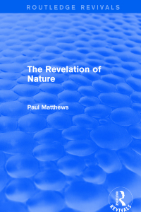 Cover image: The Revelation of Nature 1st edition 9781138722118
