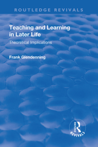 Cover image: Teaching and Learning in Later Life 1st edition 9781138721890