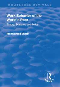 صورة الغلاف: Work Behavior of the World's Poor 1st edition 9780754630661