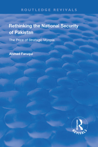 Cover image: Rethinking the National Security of Pakistan 1st edition 9781138721258