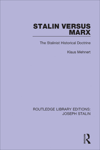 Cover image: Stalin Versus Marx 1st edition 9781138719309