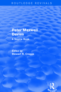 Cover image: Peter Maxwell Davies 1st edition 9781138718623