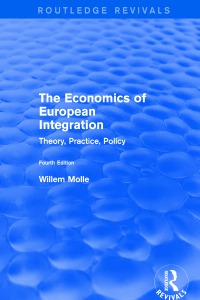 Cover image: The Economics of European Integration 1st edition 9781138718203