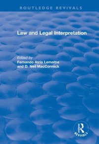 Immagine di copertina: Law and Legal Interpretation 1st edition 9781138715578