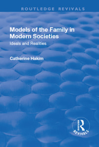 Cover image: Models of the Family in Modern Societies 1st edition 9781138714175