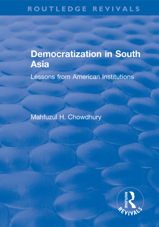 Cover image: Democratization in South Asia 1st edition 9781138707870