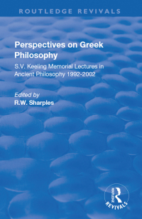 Imagen de portada: Perspectives on Greek Philosophy 1st edition 9781138707856