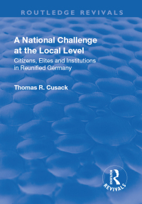 Cover image: A National Challenge at the Local Level 1st edition 9781138712089
