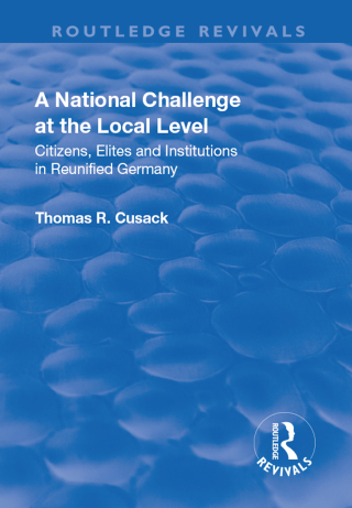 Omslagafbeelding: A National Challenge at the Local Level 1st edition 9781138712089