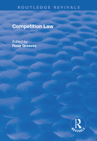 Omslagafbeelding: Competition Law 1st edition 9781138708464