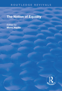 Imagen de portada: The Notion of Equality 1st edition 9781138711242