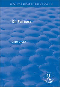 صورة الغلاف: On Fairness 1st edition 9781138712416