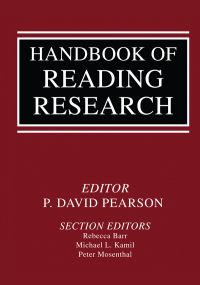 Imagen de portada: Handbook of Reading Research 1st edition 9781138145269