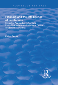 Cover image: Planning and the Intelligence of Institutions 1st edition 9781138706552