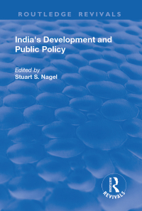 Cover image: India's Development and Public Policy 1st edition 9781138706347