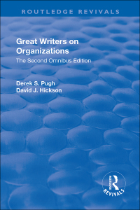 Cover image: Great Writers on Organizations: The Second Omnibus Edition 1st edition 9781138704831