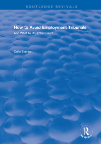Imagen de portada: How to Avoid Employment Tribunals: And What to Do If You Can't 1st edition 9781138704152